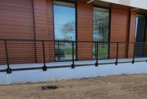 Aluminum Railing with Stainless Steel Cable Railing.